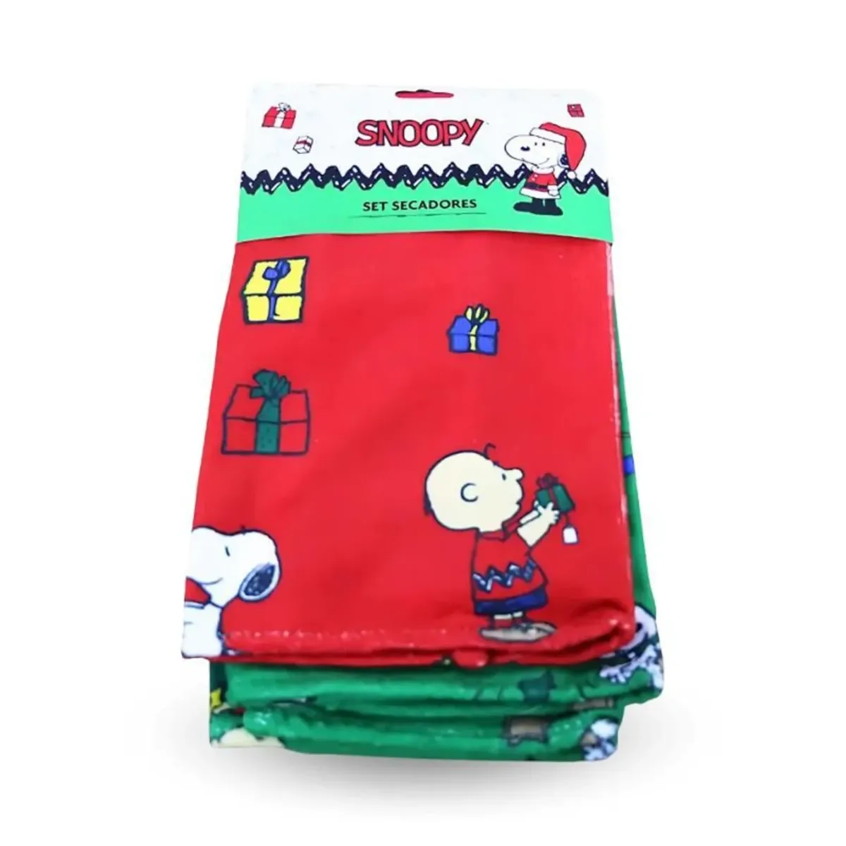 SNOOPY - Set Secadores Navidad Cocina Snoopy x2 45x65cm