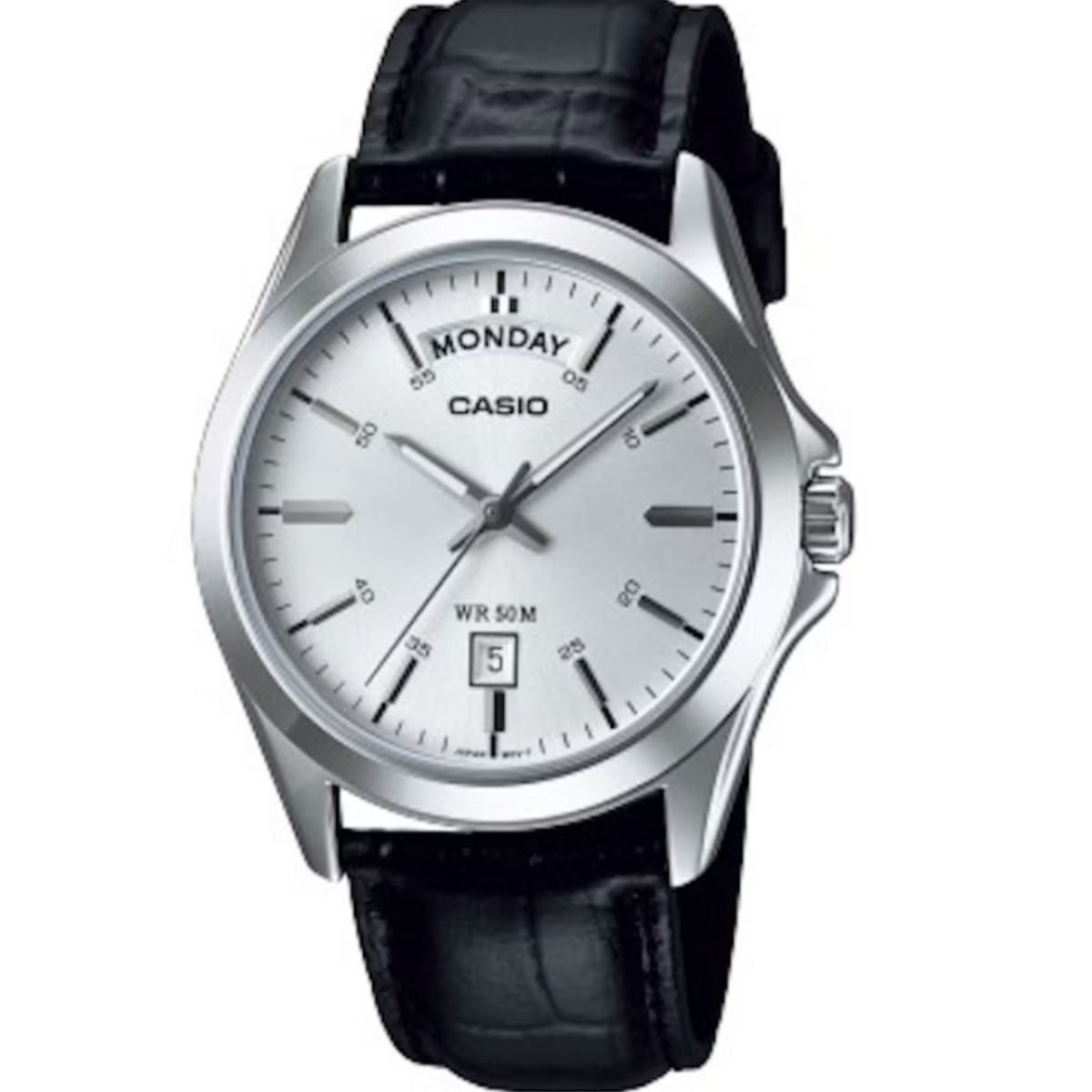 CASIO - RELOJ CASIO MTP-1370L-1AVDF ORIGINAL PLATEADO  SKU CAS-125