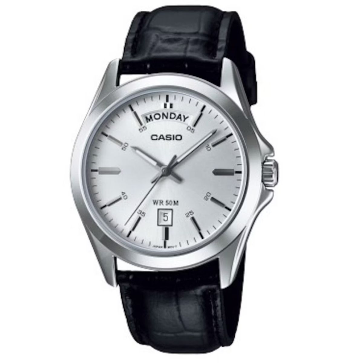 CASIO - RELOJ CASIO MTP-1370L-1AVDF ORIGINAL PLATEADO  SKU CAS-125