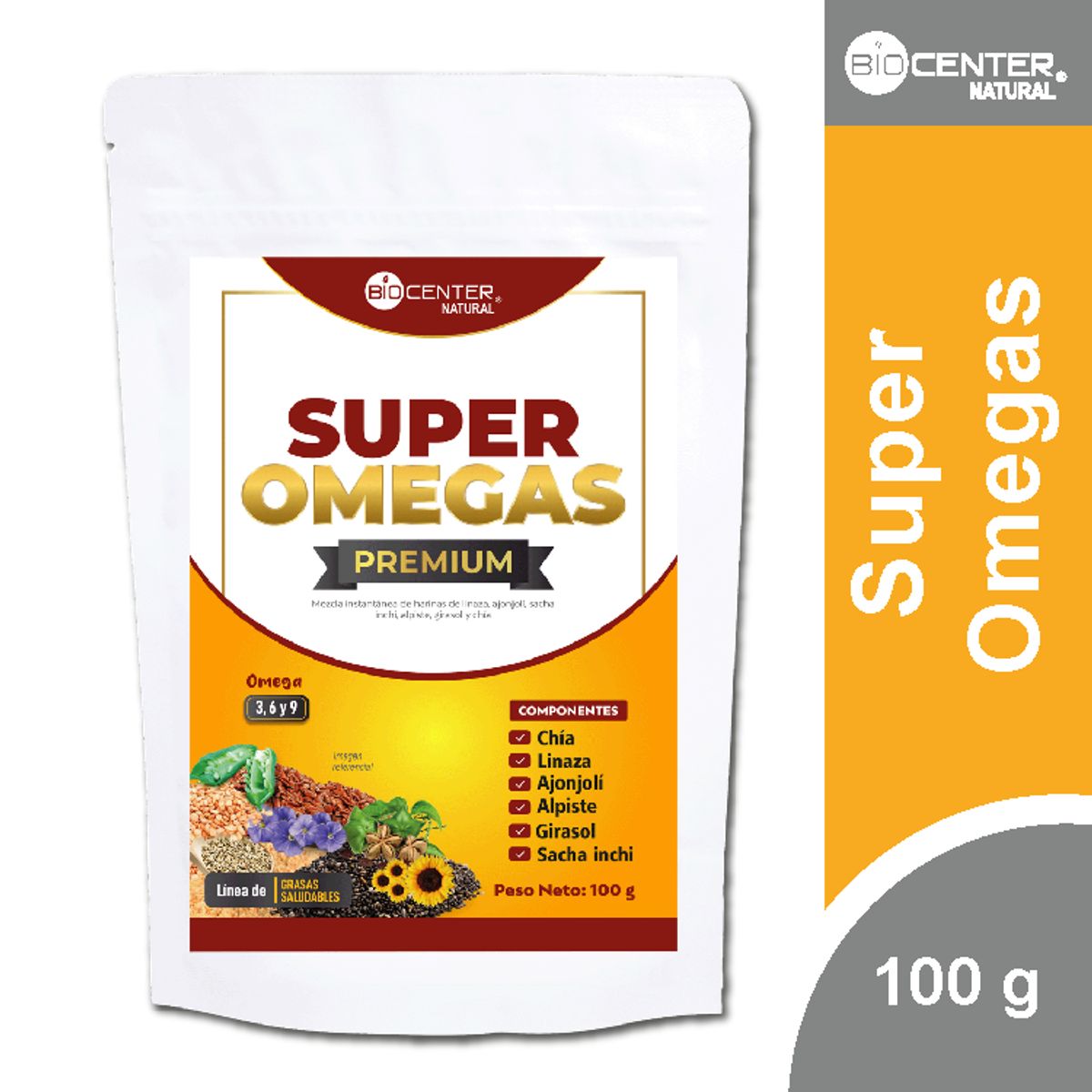 BIOCENTER NATURAL - Super Omegas x 100g - Biocenter Natural