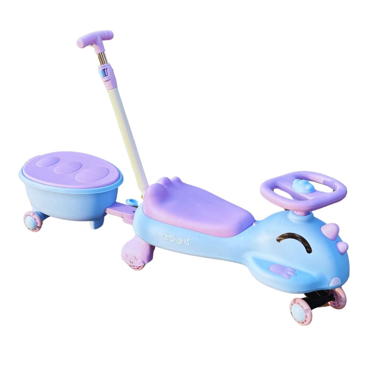 GENERICO - TWISCAR CON REMOLQUE KODICAR TURQUEZA CON LILA PARA NIÑAS