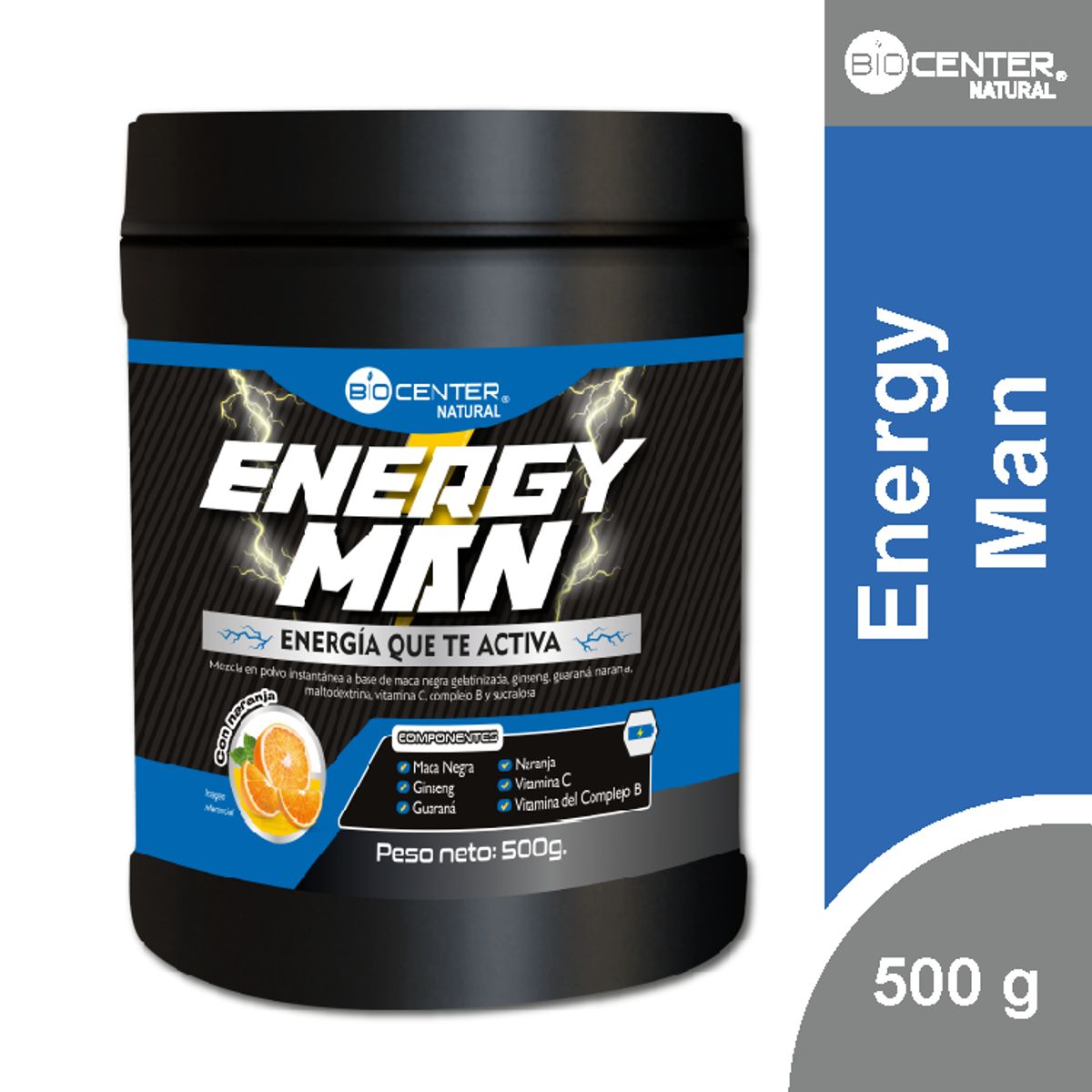 BIOCENTER NATURAL - Energy Man x 500 g - Biocenter Natural
