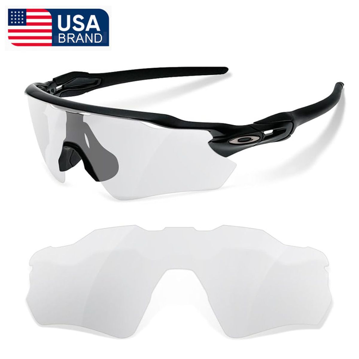 OAKLEY - Lunas Repuest Para Lentes De Sol Oakley Radar Ev Path + Funda Transparente