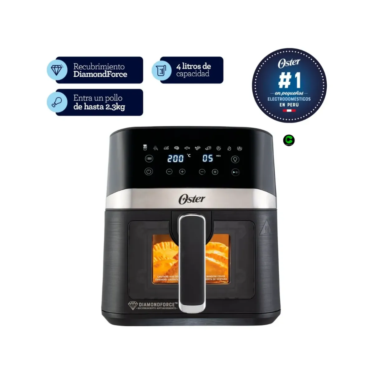 OSTER - Super Combo de 7 en 1 Licuadora + Hervidor + Arrocera + Sandwichera + Cafetera + Freidora y Plancha