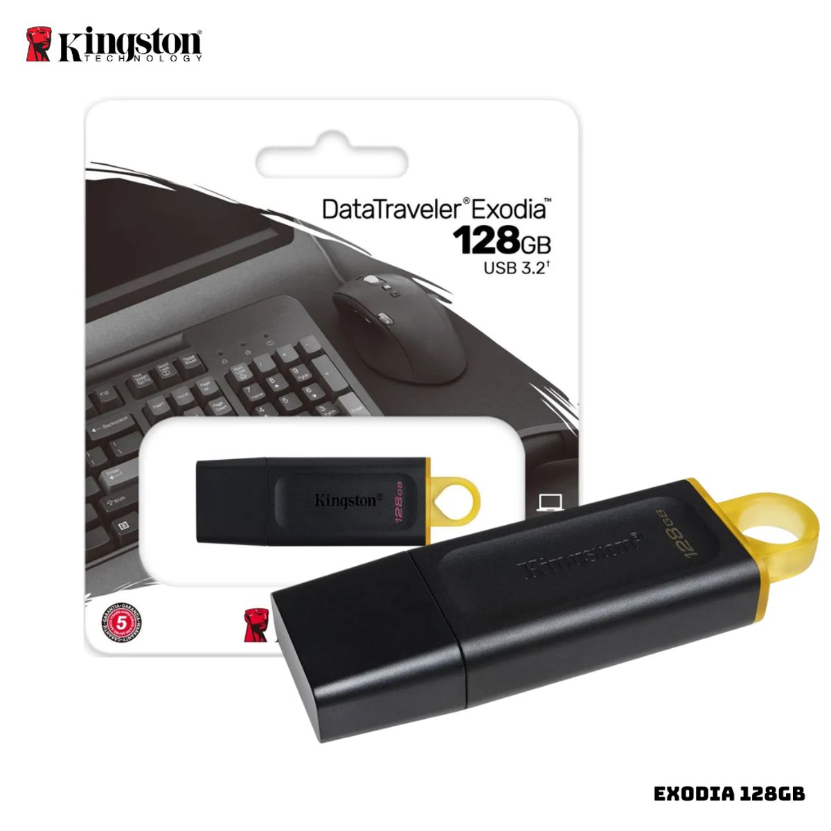 KINGSTON - MEMORIA KINGSTON USB 3.2 128GB DATA TRAVELER EXODIA