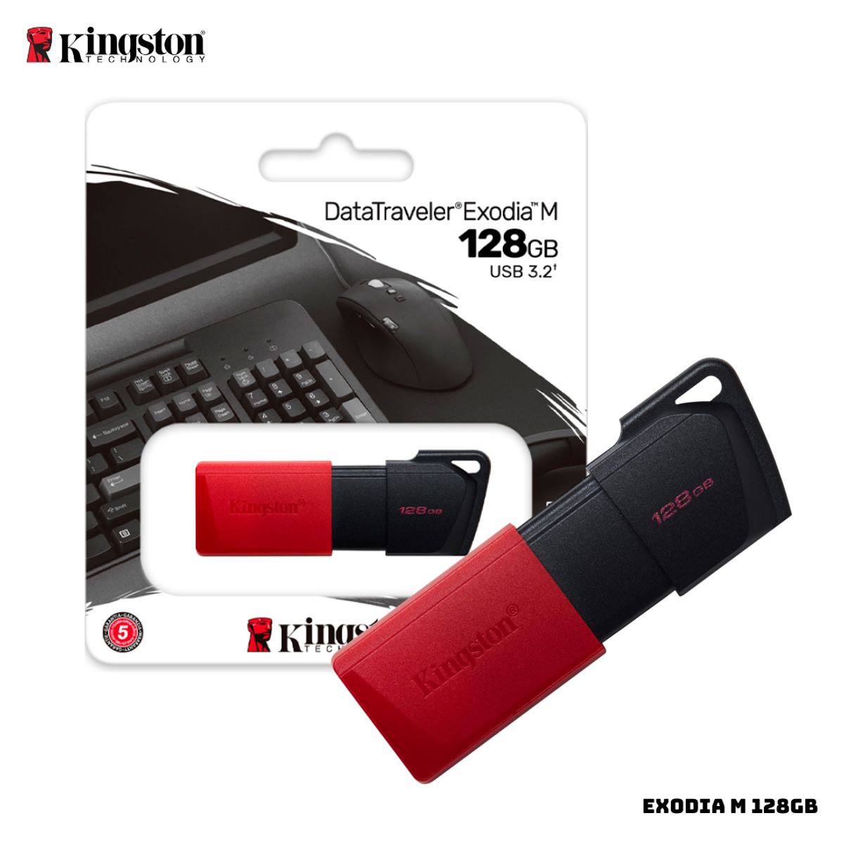 KINGSTON - MEMORIA KINGSTON USB 3.2 128GB DATA TRAVELER EXODIA M