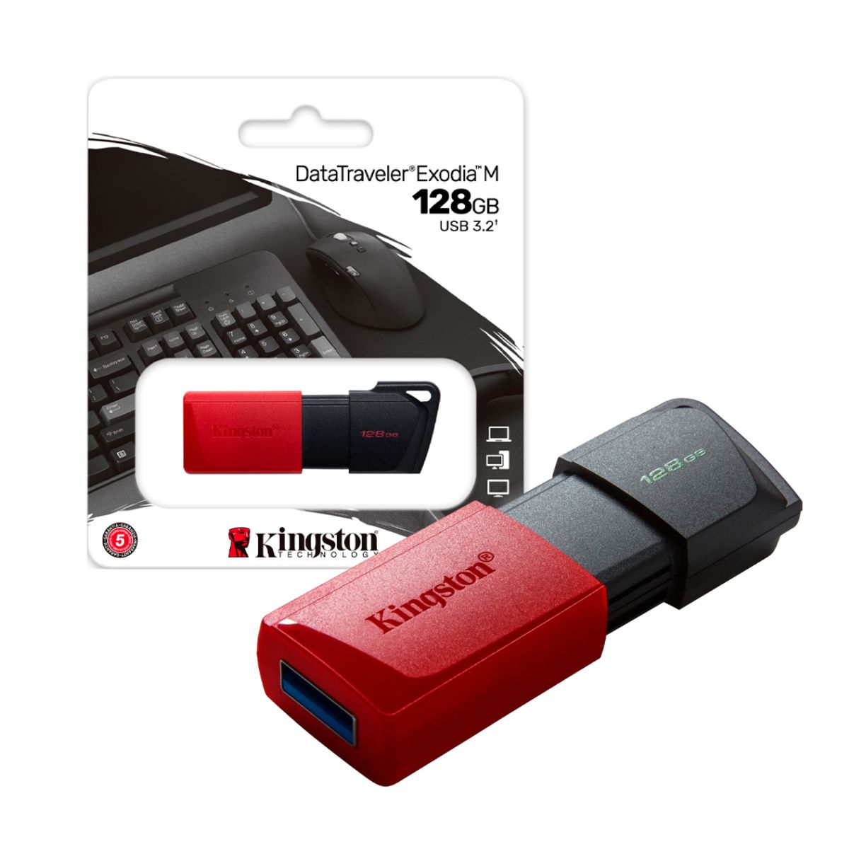 KINGSTON - MEMORIA KINGSTON USB 3.2 128GB DATA TRAVELER EXODIA M