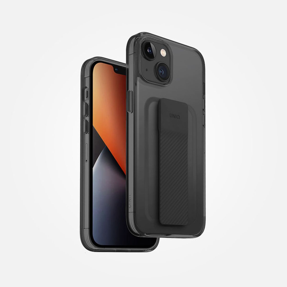 GENERICO - Case Uniq Heldro Mount para iPhone 14 - Smoke
