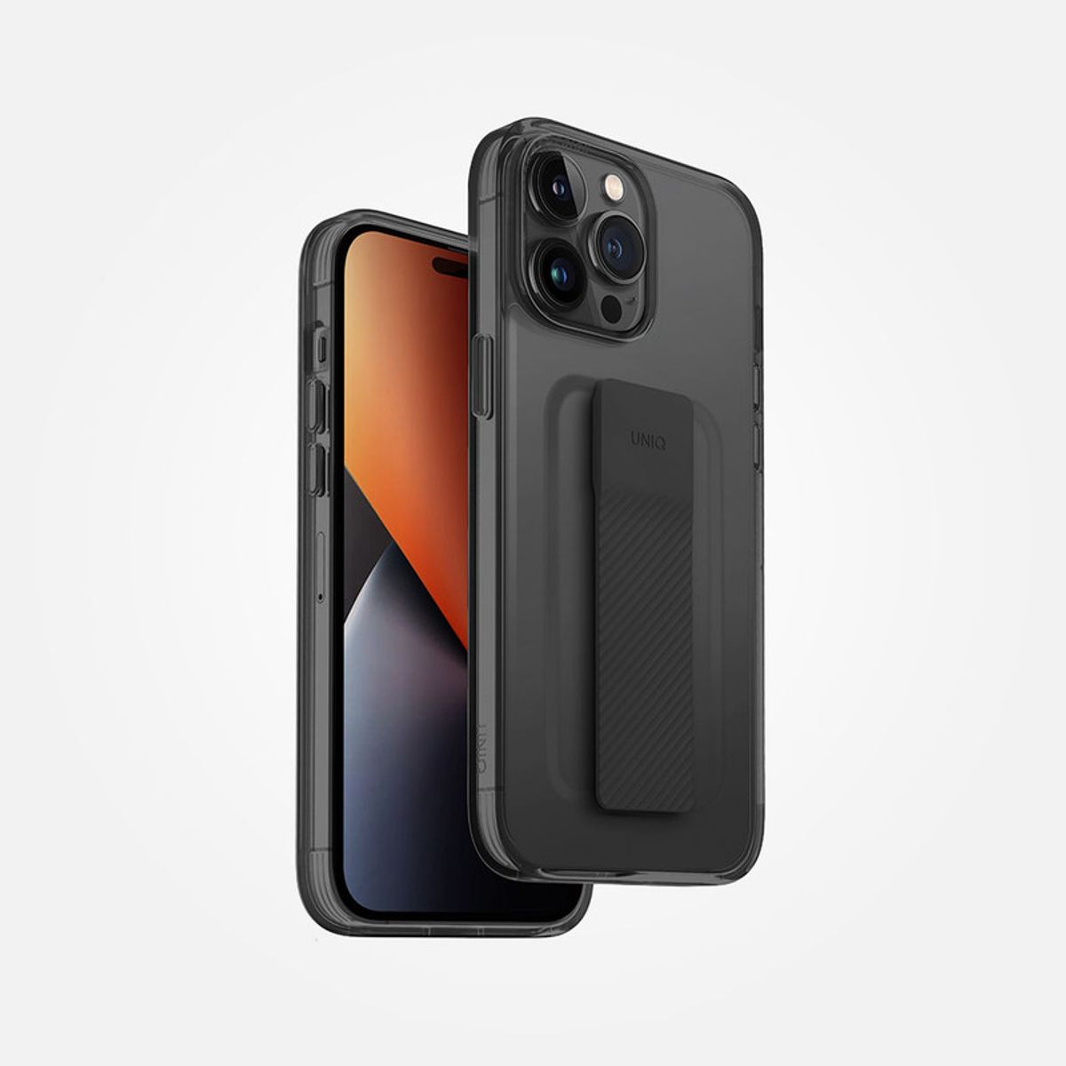 GENERICO - Case Uniq Heldro Mount para iPhone 14 Pro Max - Smoke