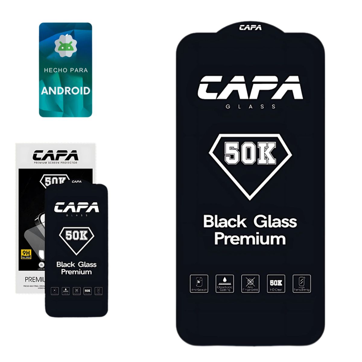 SHIELD - Mica Protector de Pantalla de Vidrio Premium 50K para Samsung Galaxy S23
