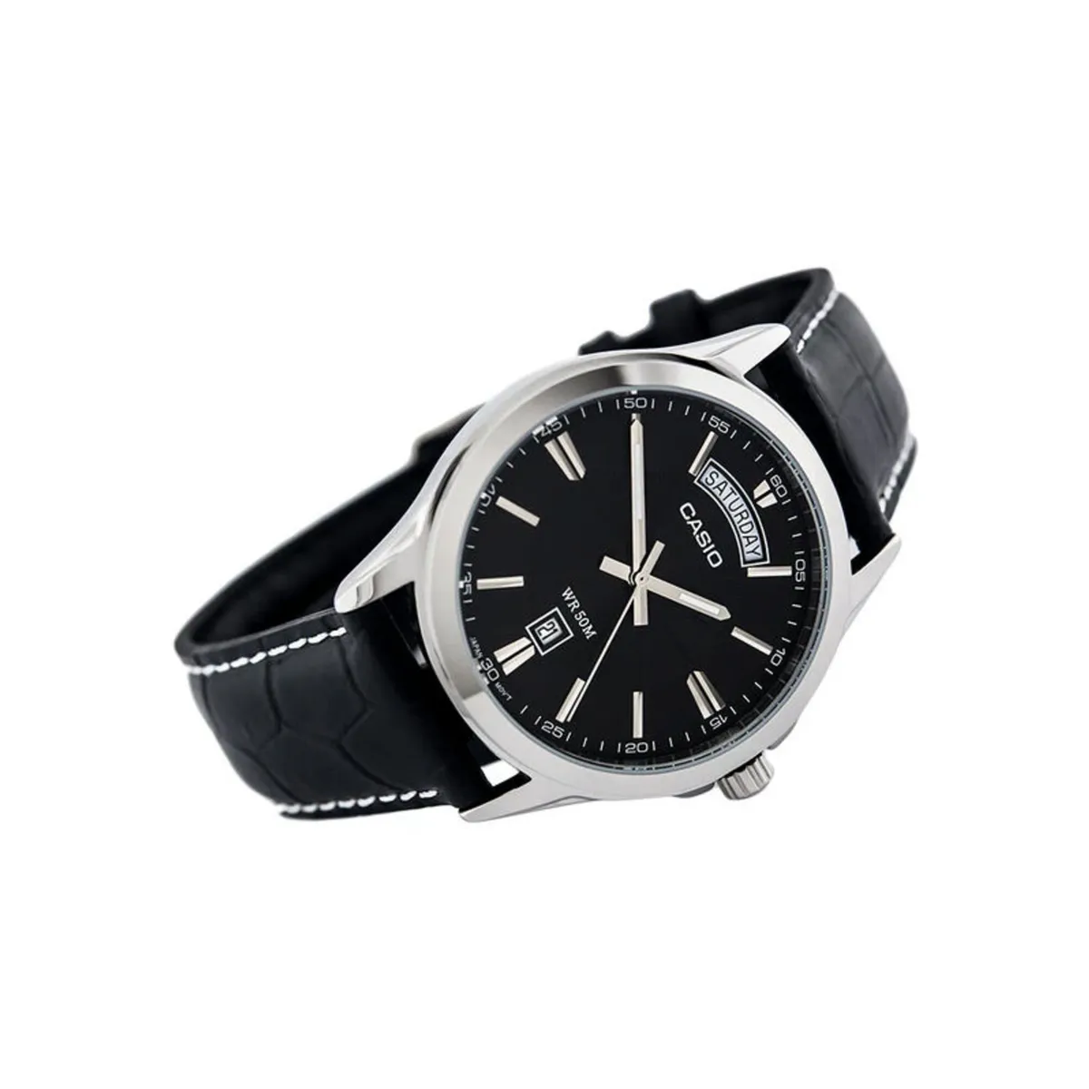 CASIO - RELOJ CASIO ORIGINAL MTP-1381L-1AVDF NEGRO  CAS-126