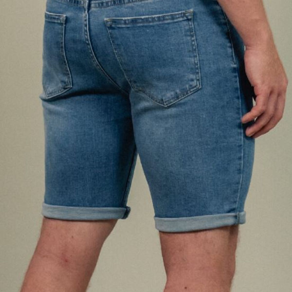 ESTIVANELI - Bermuda Jeans de Caballero Estivaneli