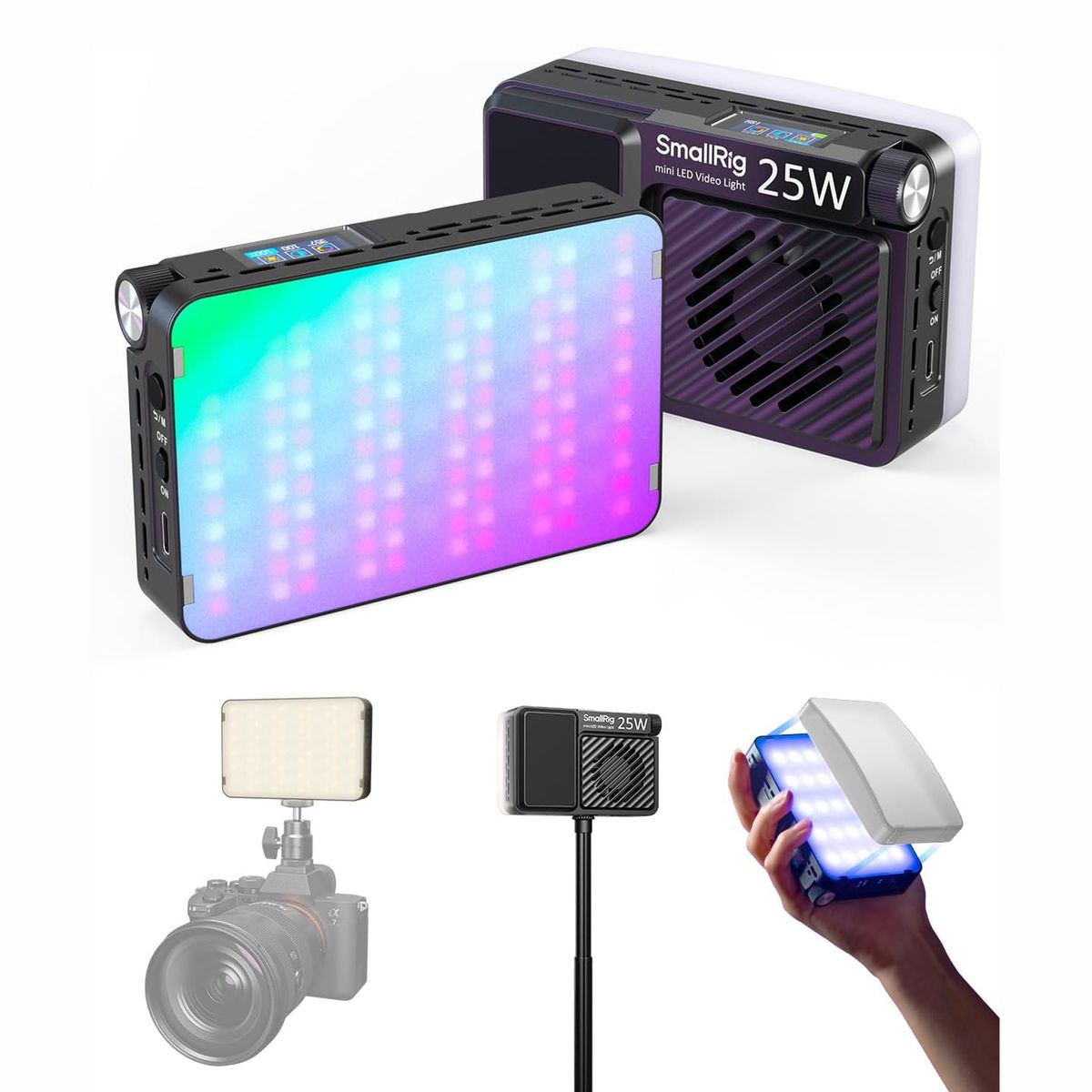 GENERICO - Luz LED Portátil RGB SmallRig RM25C de 25W para Video y Fotografía