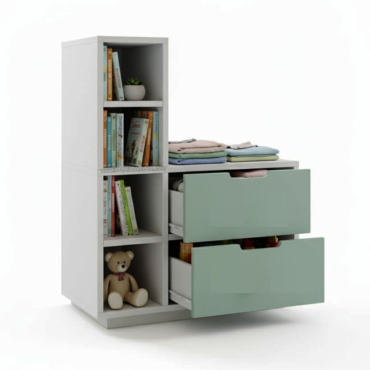 GENERICO - Velador Infantil con Estante Churri Agave Amore Home