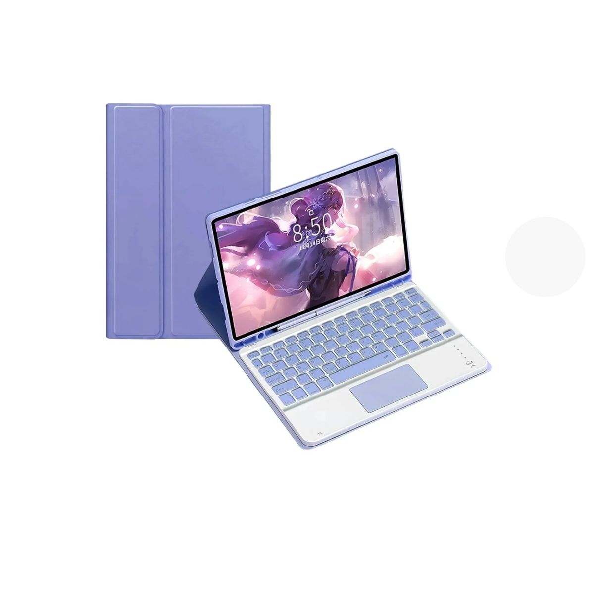 CASE - Funda Con Teclado Bluetooth Touchpad para Redmi Pad 2 2025 - LILA