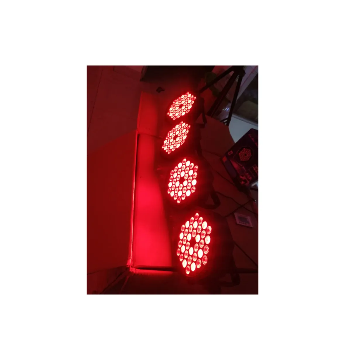 GENERICO - Pack 4 Unid  tachoLuz Led Escenario 36x2 Luces Rgb Fiesta Decoracion