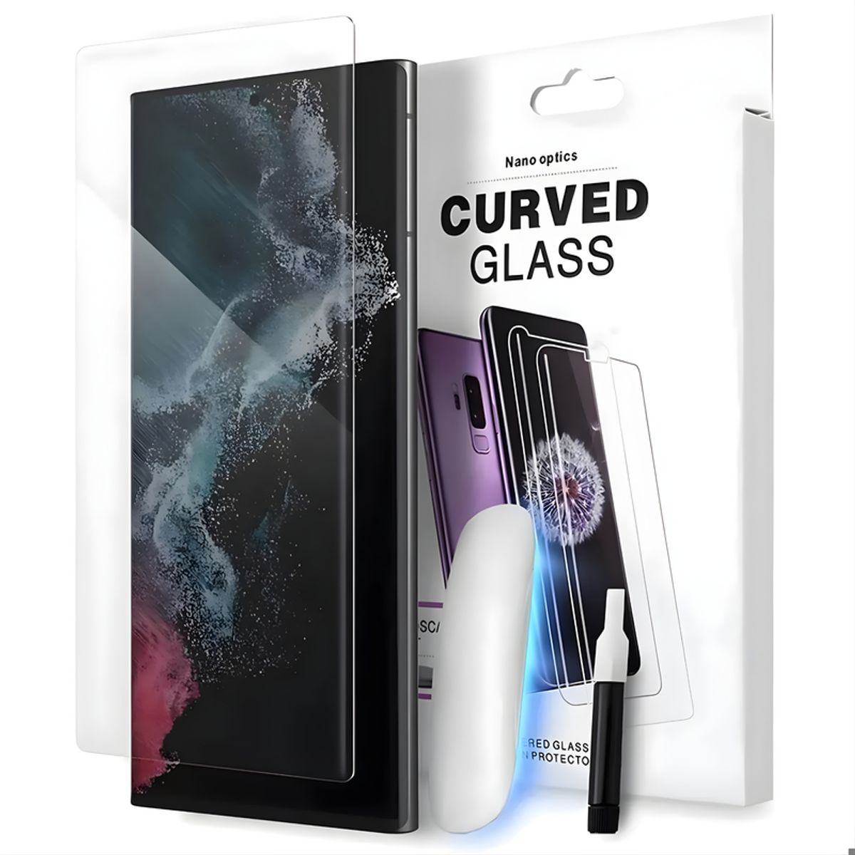 SHIELD - Mica Protector de Pantalla de Vidrio UV Clear para Motorola Edge 50 Pro