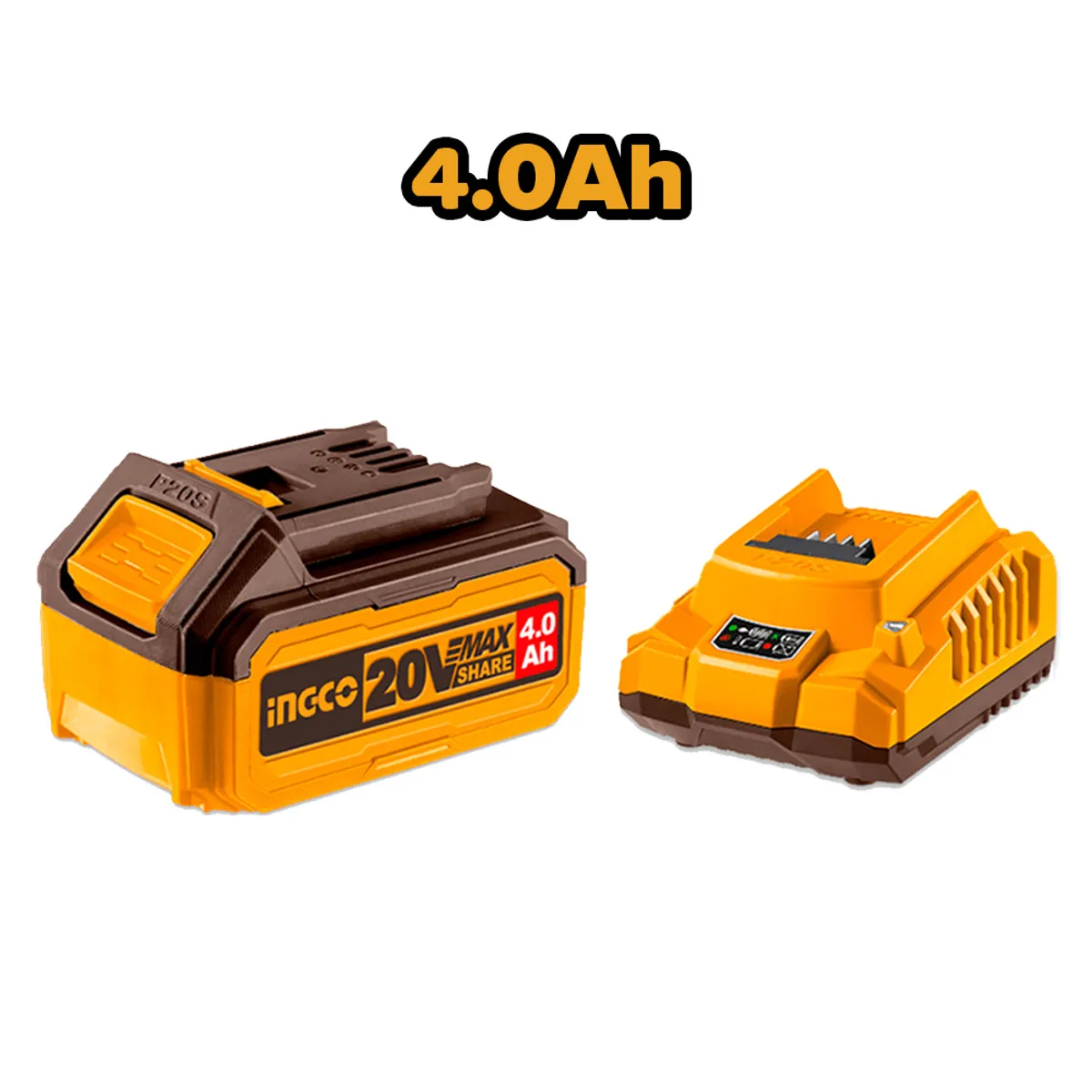 INGCO TOOLS - SET BATERÍA INGCO 20V 40AH + CARGADOR FBCPK1214