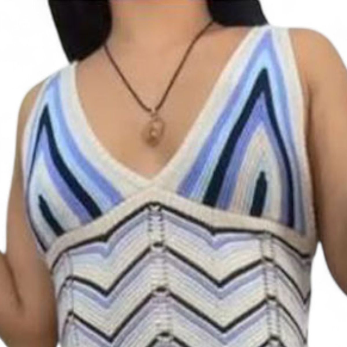 GENERICO - Vestido Arcoiris Material Lad 233G-32 Hilo Tacto Color Celeste