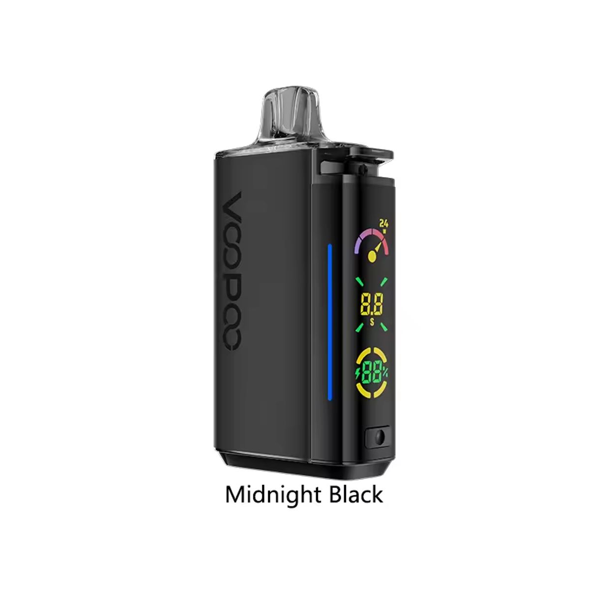 VOOPOO - VOOPOO Vrizz Pod Kit 12W18W24W Vape 800mAh Batería 15ml Cartucho 07ohm - MIDNIGHT BLACK