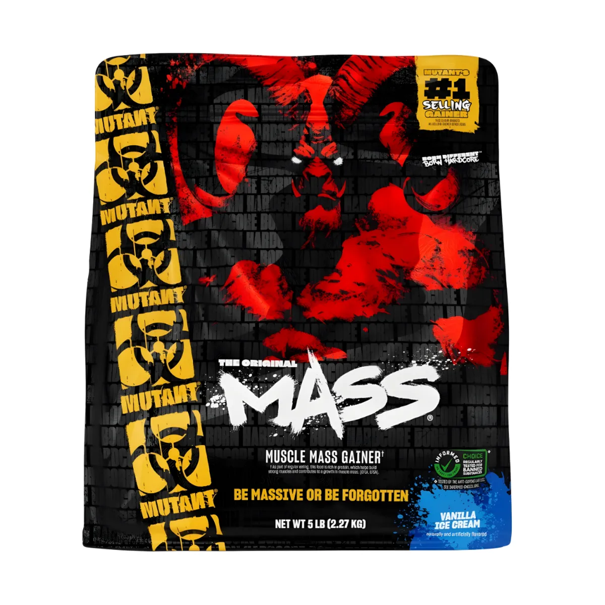 MUTANT - Mutant Mass 5 LB Mass Gainer Mutant - Vainilla Ice Cream + Portaproteina