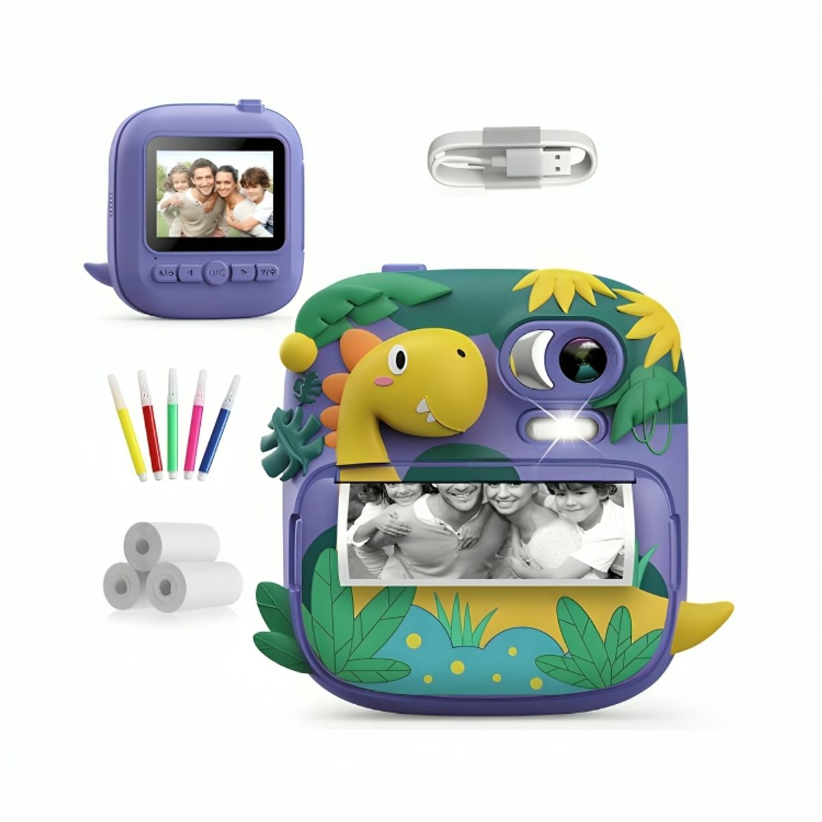 GENERICO - Cámara de Impresión Instantánea Digital Premium para Niños