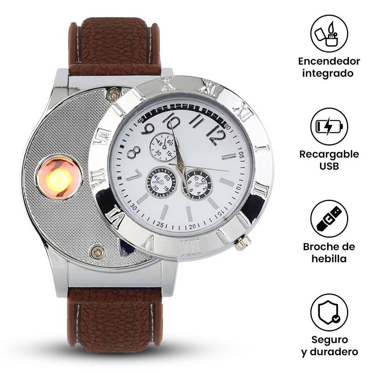 GENERICO - RELOJ ENCENDEDOR hombres con carga USB