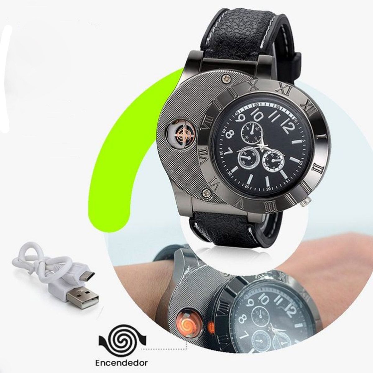 GENERICO - RELOJ ENCENDEDOR hombres con carga USB