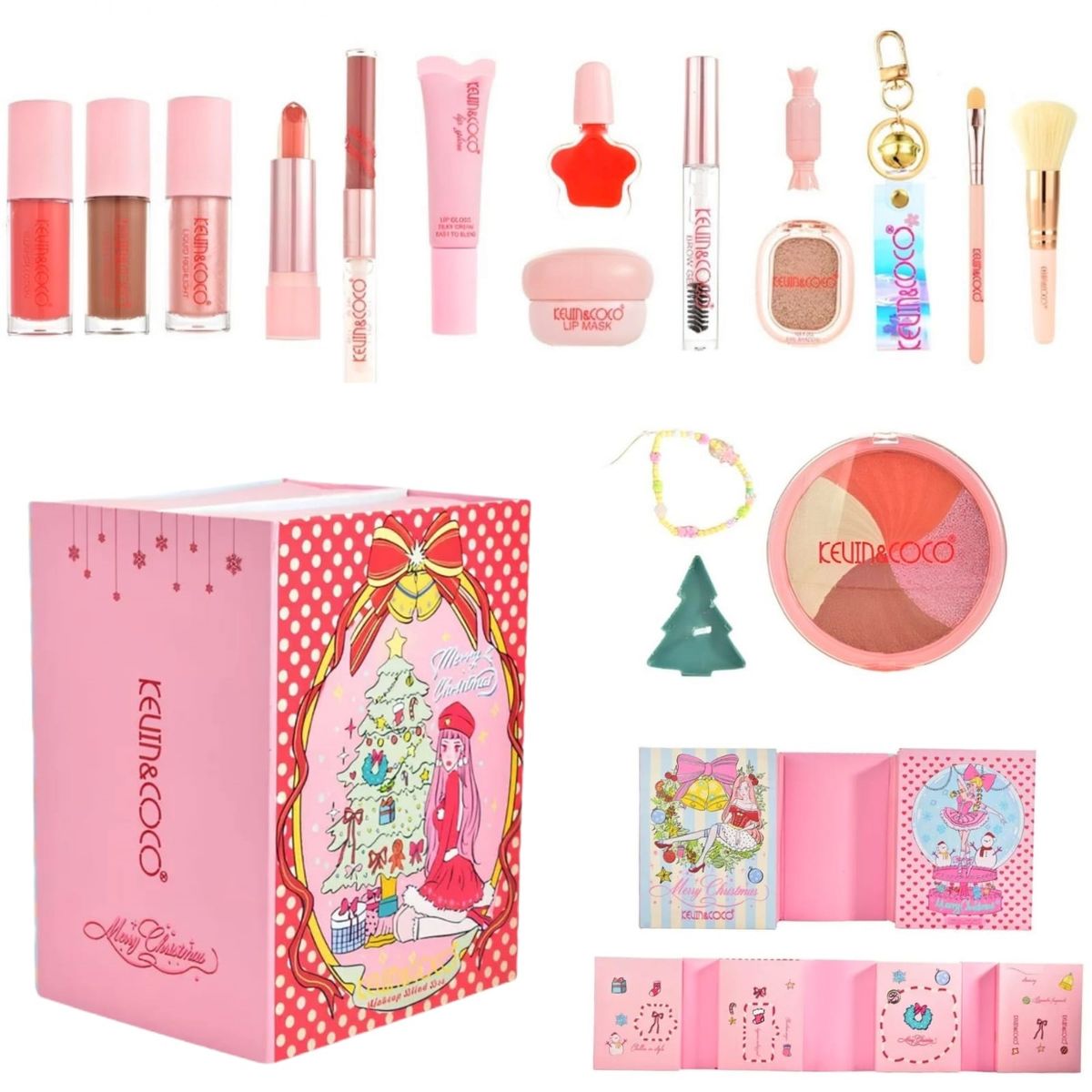 XCLUSIVE - Calendario de Adviento Kevin y Coco 17 días de Maquillaje y Accesorios