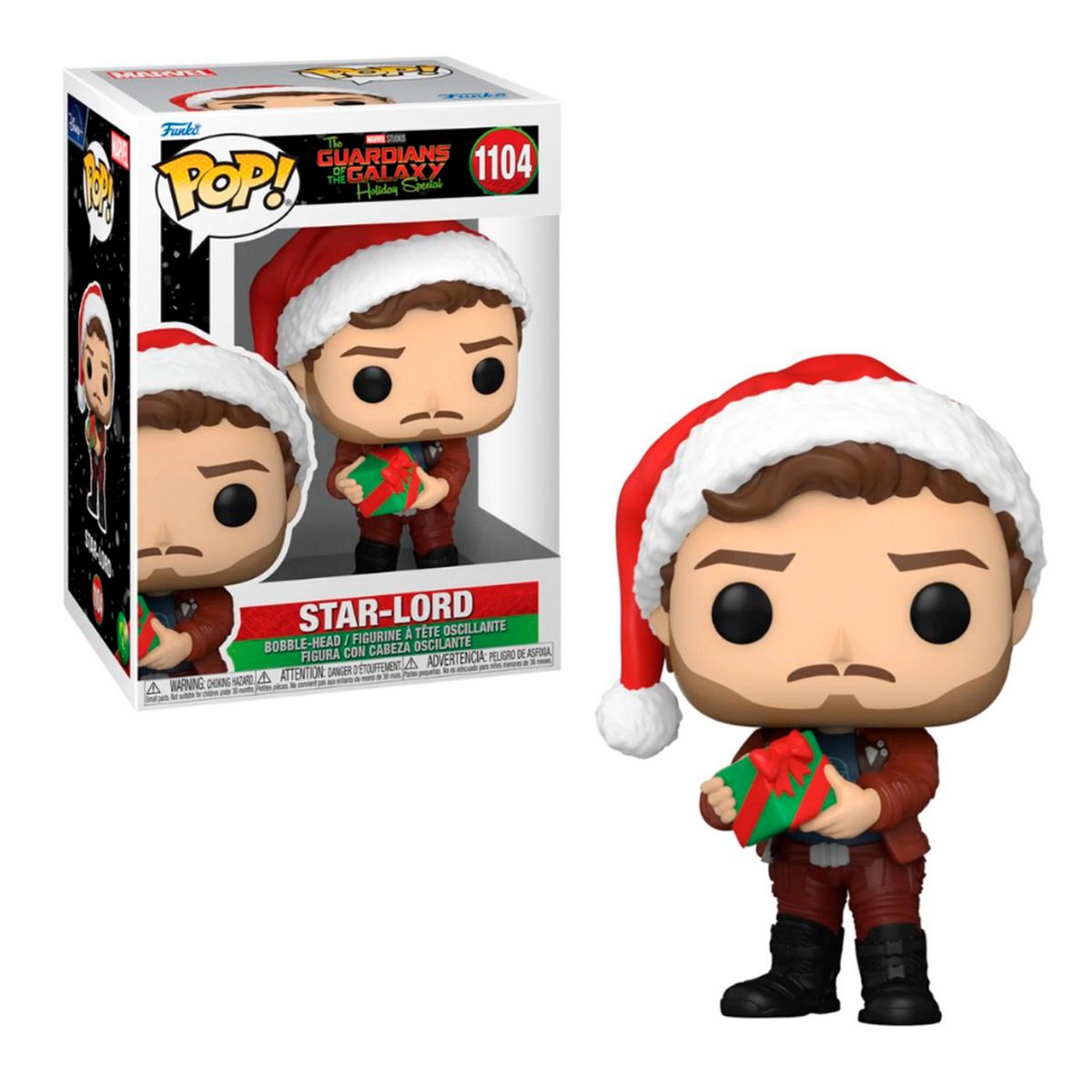 FUNKO - Funko Pop Guardianes de la Galaxia Star Lord Navideño