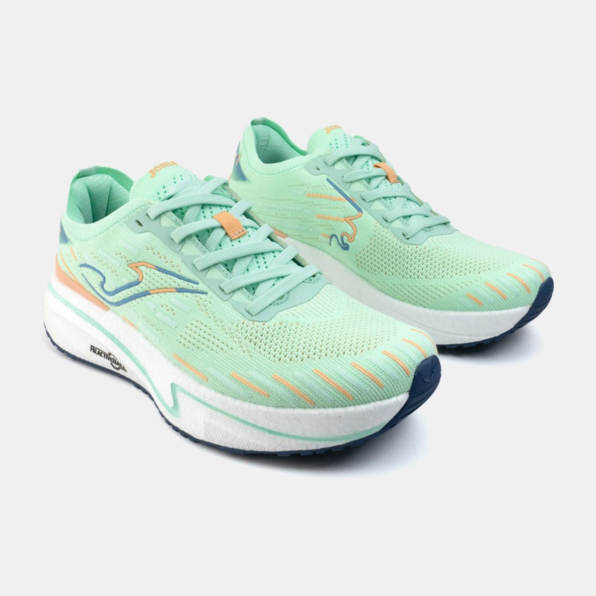 JOMA - Zapatillas Running Viper Lady 2527 Menta Naranja Azul