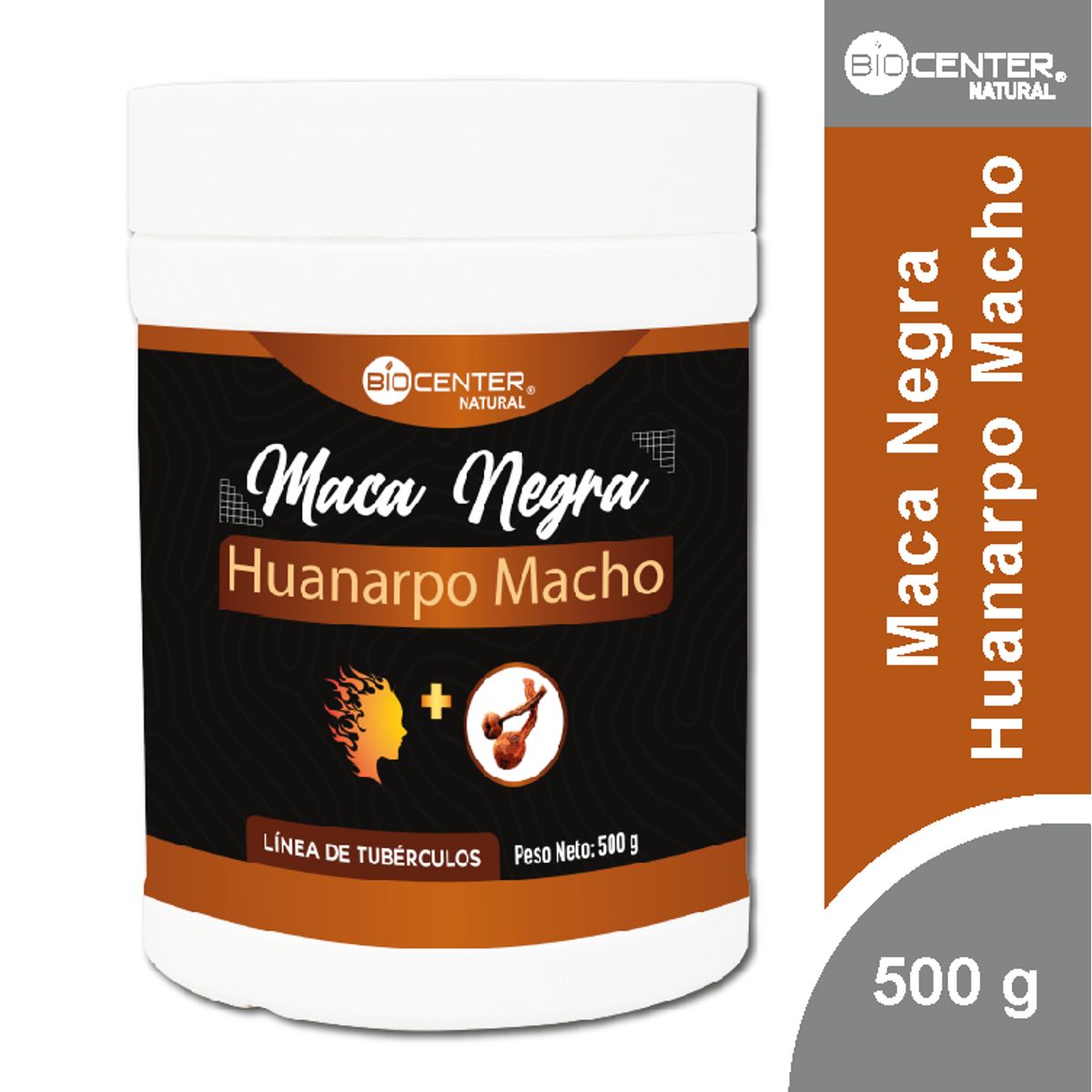 BIOCENTER NATURAL - Maca negra más Huanarpo macho x 500 g - Biocenter Natural