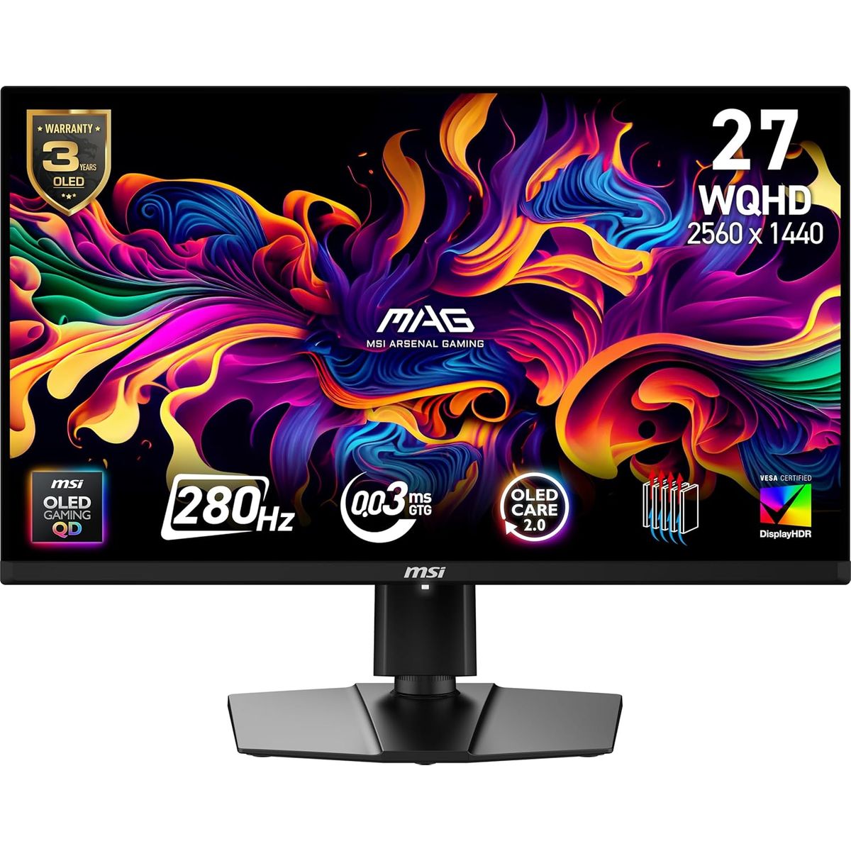 MSI - Monitor MSI MAG 271QP QD-OLED X28 27 QHD 280Hz