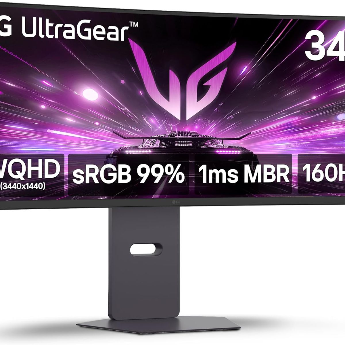 LG - Monitor LG 34G600A-B LED 34 WQHD 160Hz 3440 x 1440 Curvo