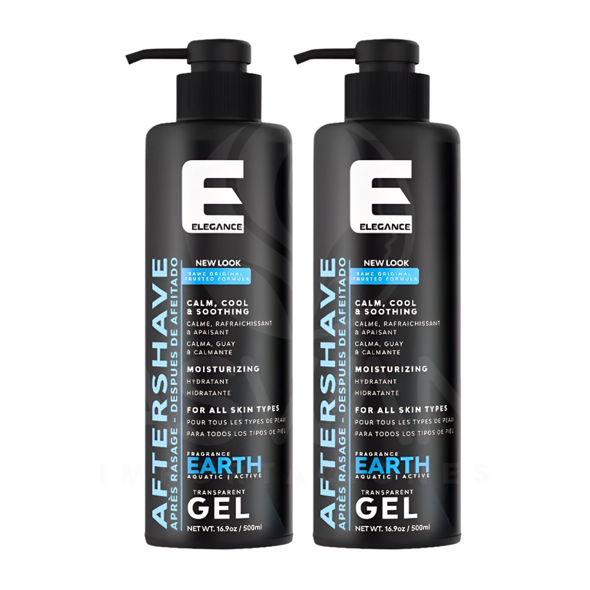 GENERICO - Pack x2 Gel de Afeitar Earth AquaticActive 500 ml - ELEGANCE