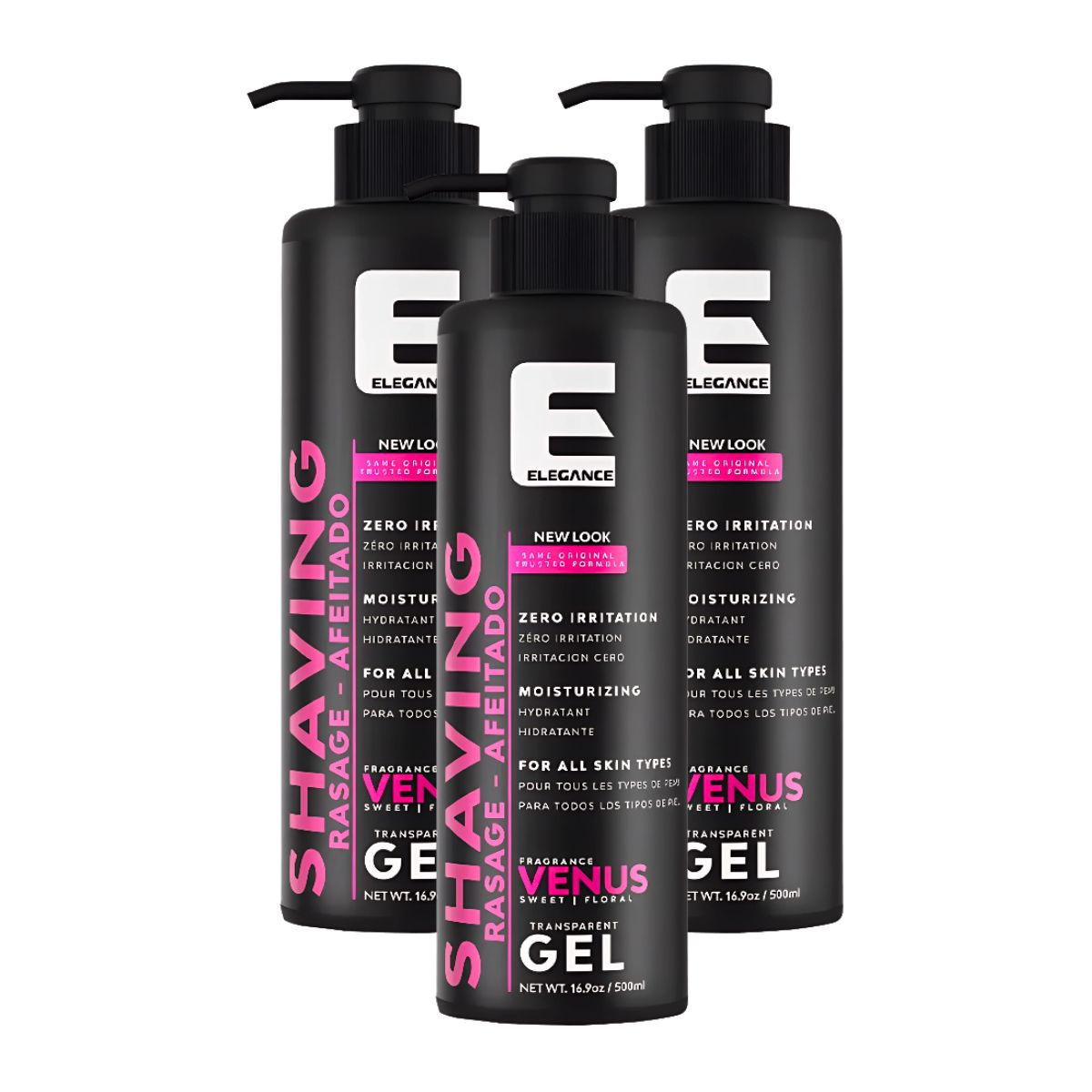 GENERICO - Pack x3 Gel de Afeitar Venus SweetFloral 500 ml - ELEGANCE