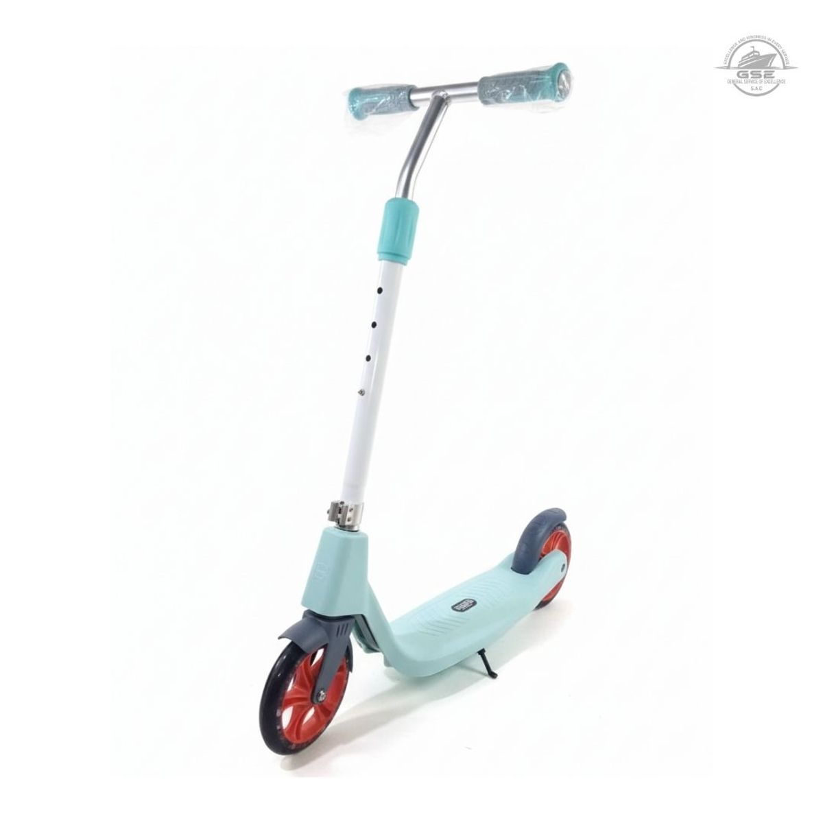GENERICO - Scooter Celeste de Metal para Niño Celeste con Diseño Elegante Moderno y Minimalista