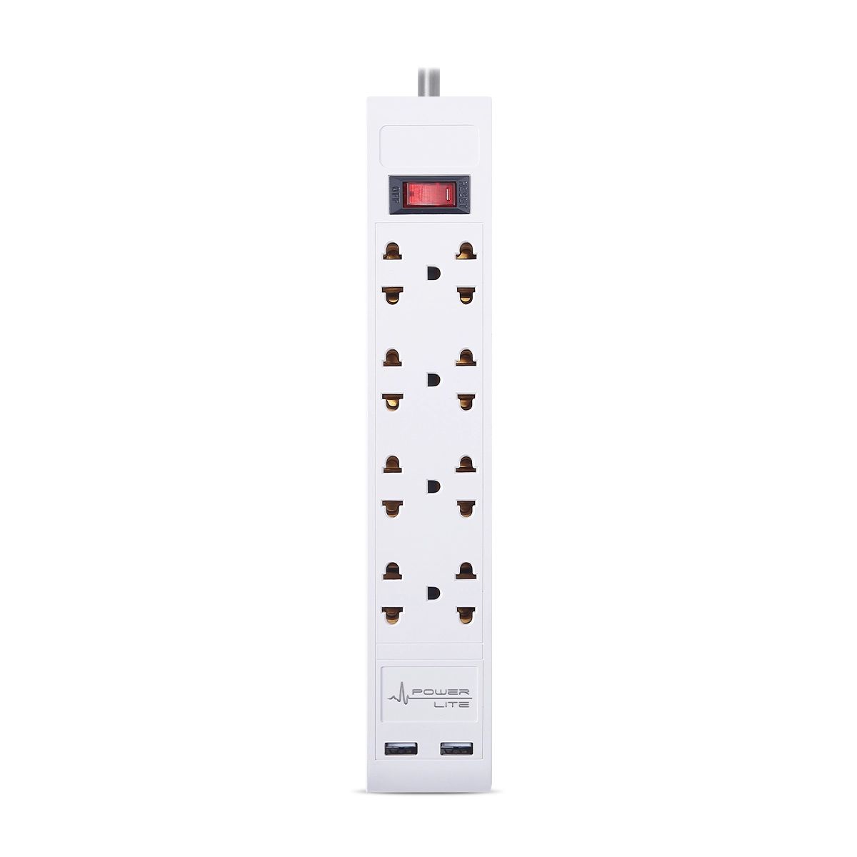 POWER LITE - Supresor de Picos Universal de 4 y 2 USB Tomas 250 VCA Power Lite PLI 5708U