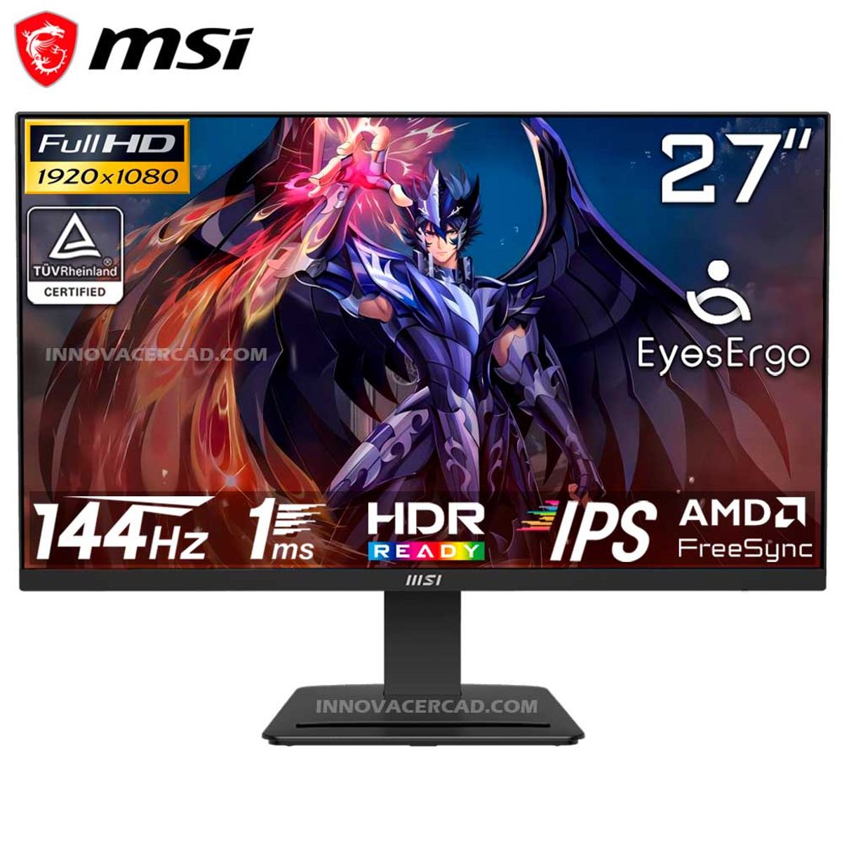MSI - Monitor MSI PRO MP273L E14 27 144Hz 1MS FHD1920x1080 IPS, HDR