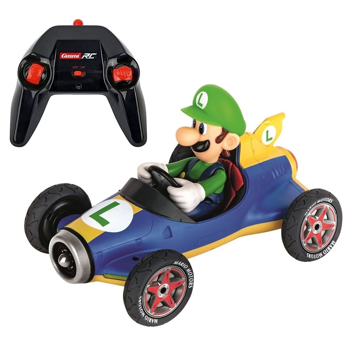 CARRERA GO - Mario Kart Carrera RC - Luigi Auto Mach 8 a Control