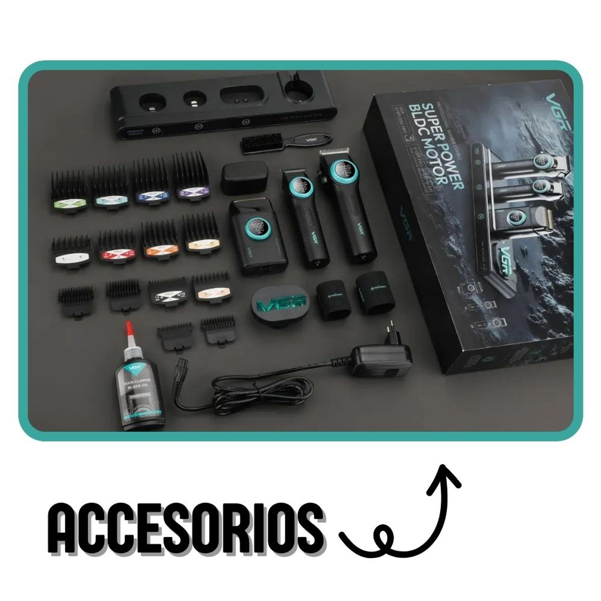 GENERICO - Combo VGR 3 en 1 Clipper + Trimmer + Shaver – STEPLESS