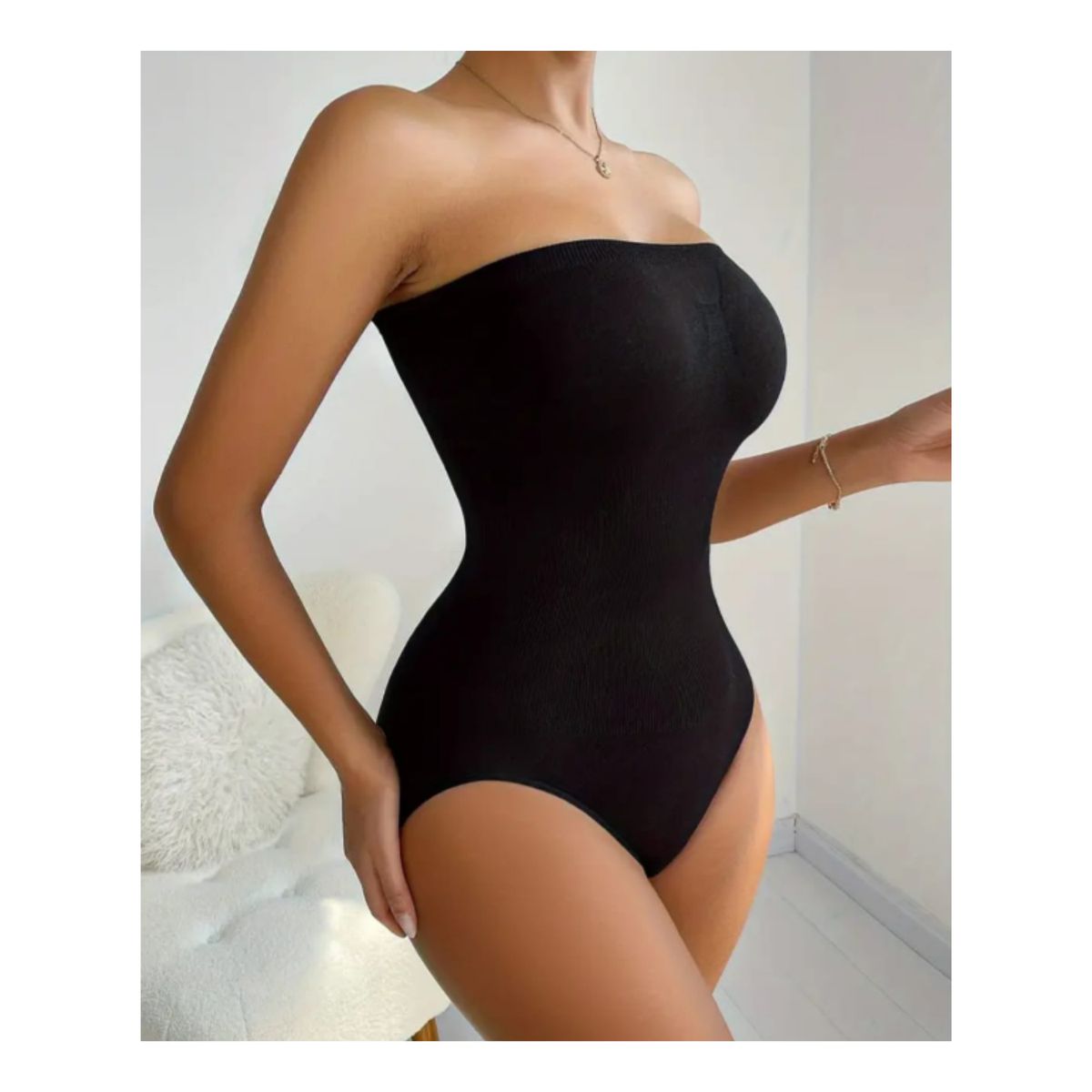 GENERICO - Body Faja Compresor Mujer Straper Katherine Negro