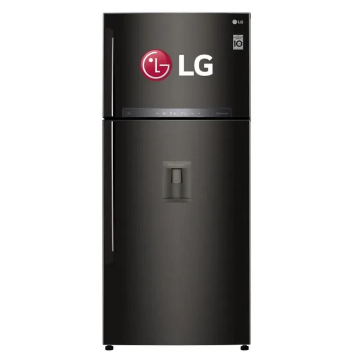 LG - Refrigeradora LG Hygiene Fresh 509LT GT51SGD Negro Acero