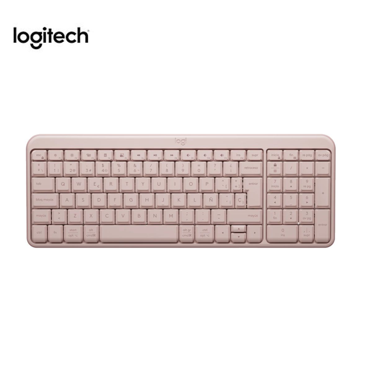 LOGITECH - COMBO LOGITEC TECLADO K250 Y MOUSE M240 ROSADO