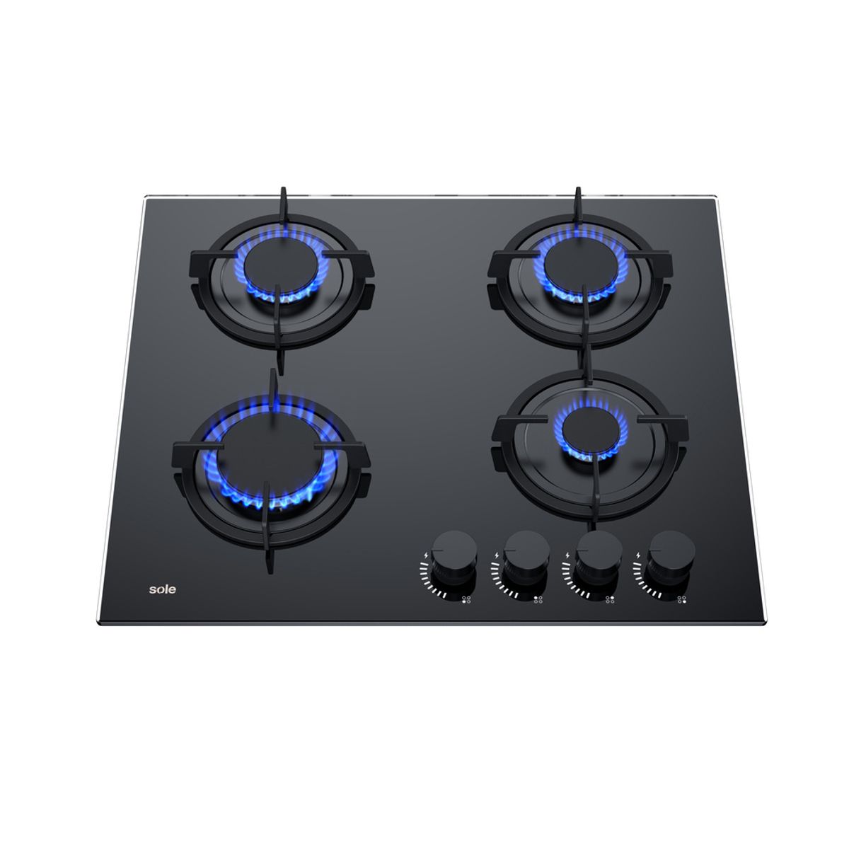 SOLE - Encimera Sole Vidrio Templado Sole A Gas 60 Cm