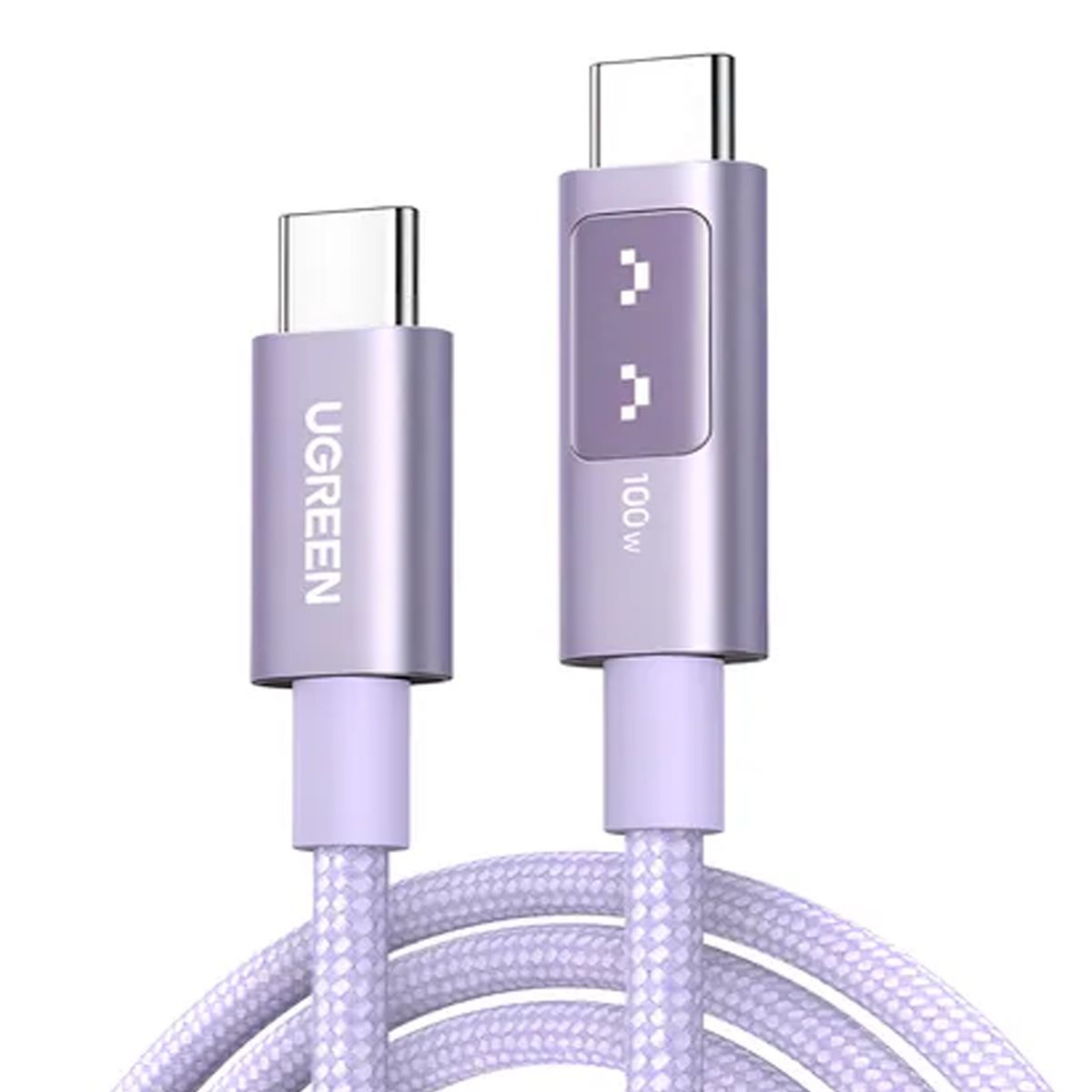 UGREEN - Cable Ugreen Uno Tipo C a C 100w Con Pantalla Led 1M 65092