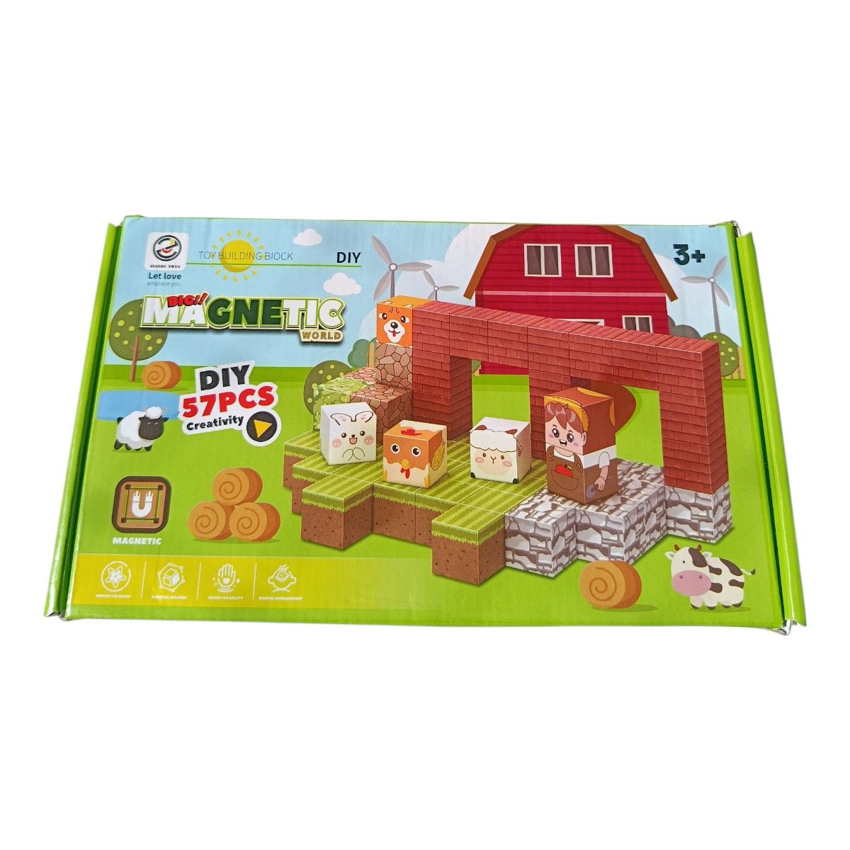 GENERICO - BLOQUES MAGNETICOS DE CONSTRUCCIÓN DE 57 PIEZAS