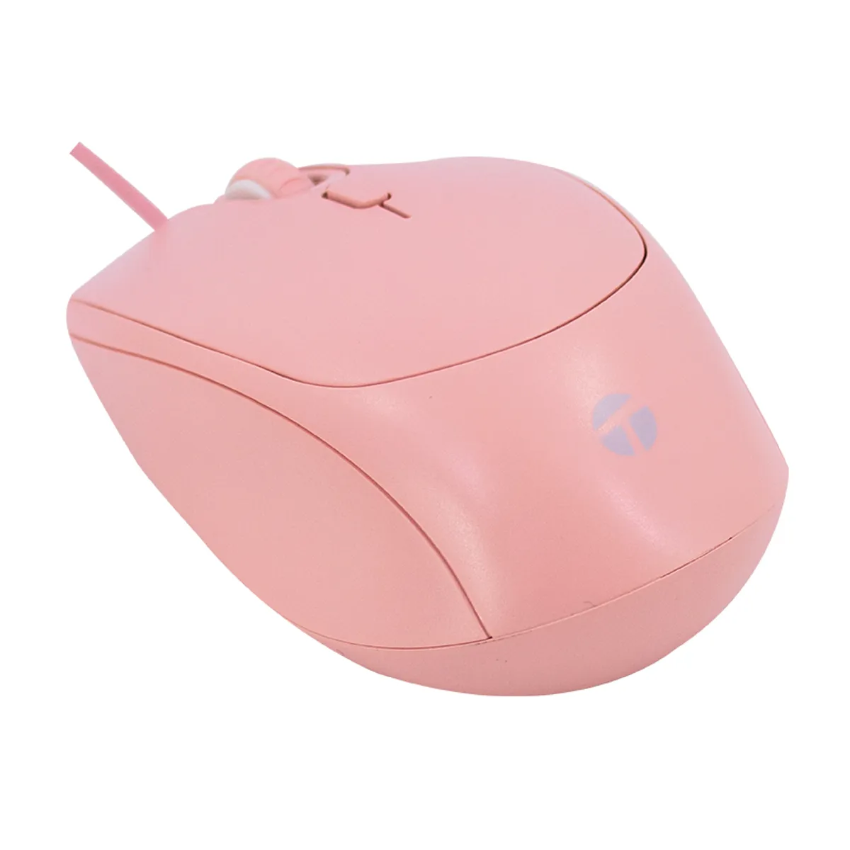 TEROS - Mouse TEROS TE-1226S - 800-1600 DPI - 4 Botones - Sensor Óptico - Color Rosado - Cable 1.5m