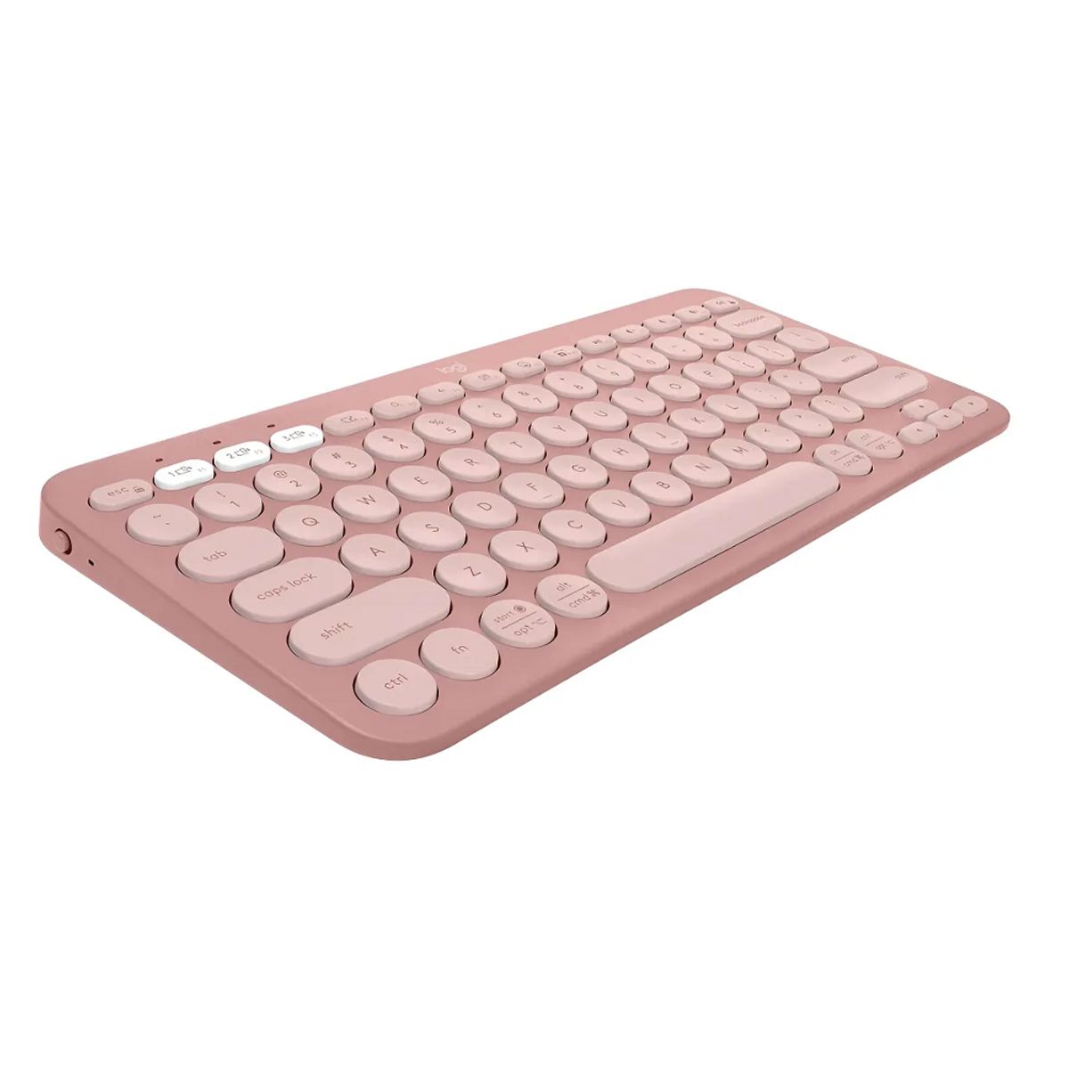 LOGITECH - Teclado Inalambrico Bluetooth Logitech Pebble Keys 2 K380s Rosado Español