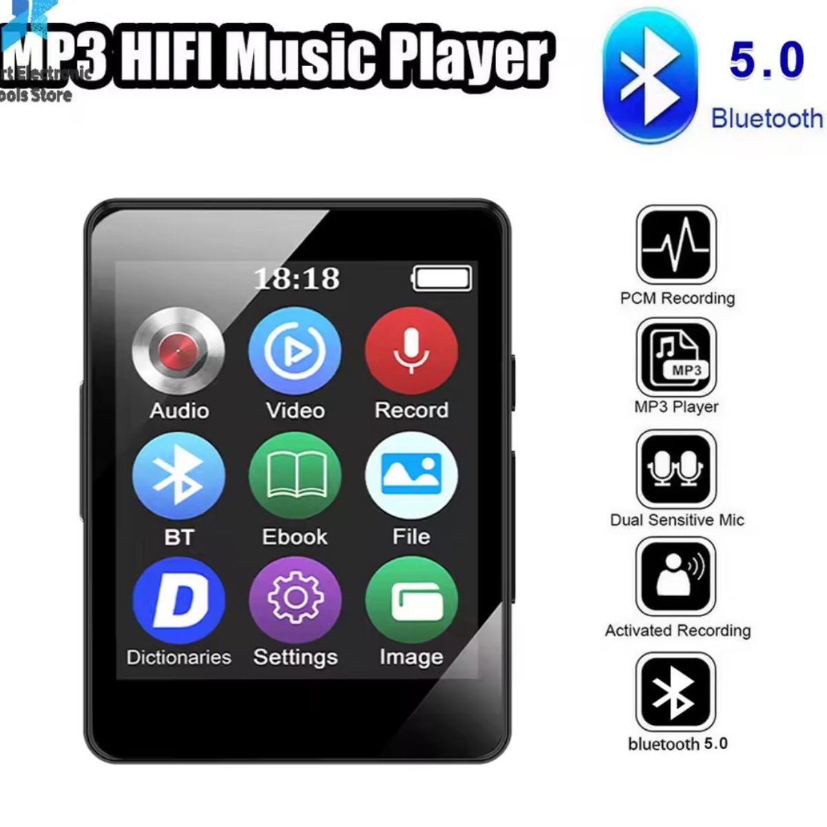 GENERICO - MINI REPRODUCTOR MP3 MP4 BLUETOOTH 32 GB